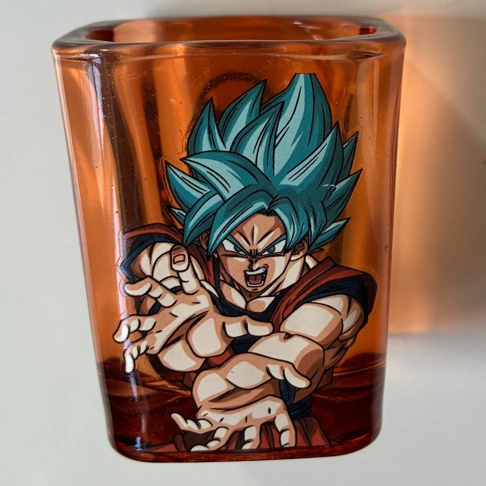 Orange Super Goku Dragon Ball Z Square Shot Glass - 2 oz.